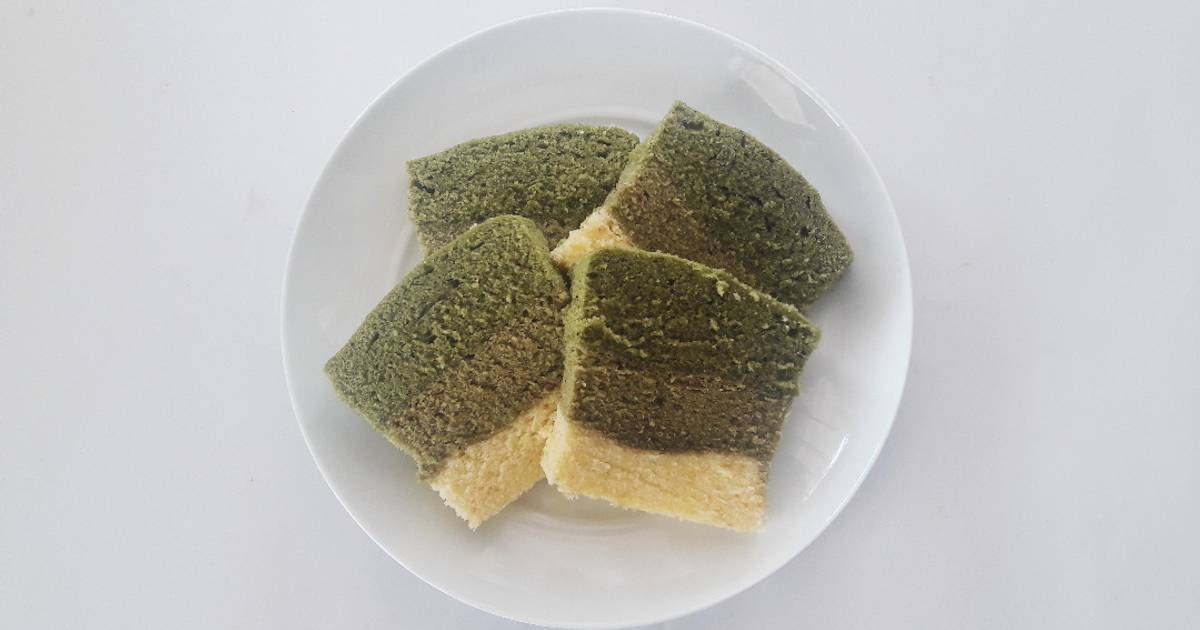 Resep Bolu Lapis Green Tea Kukus oleh Gita Garnapuspita Cookpad