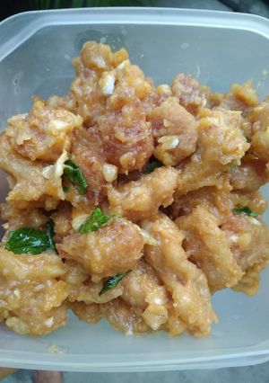 Foto resep Ayam & Udang Saos Telur Asin