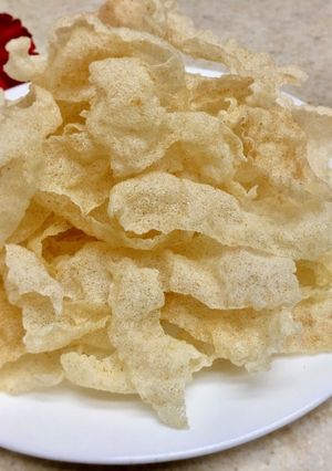 Hình của món Bánh tráng chiên muối ớt.