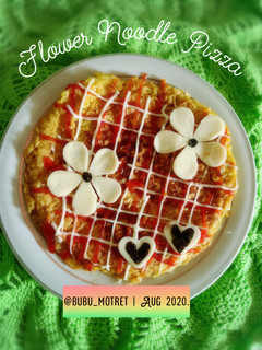 Foto resep Flower noodle pizza 🍕
