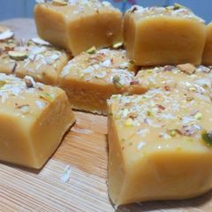 A picture of Milk Burfi/Milk Cake.