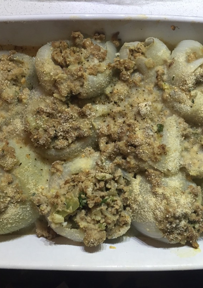 Una foto de Cebollas rellenas