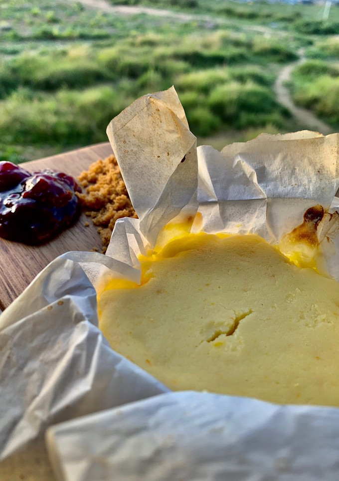 Una foto de Cheesecake sencillo