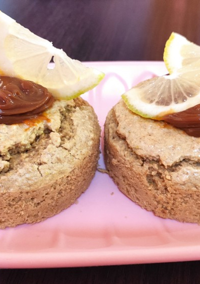 Una foto de Budín de avena y limón