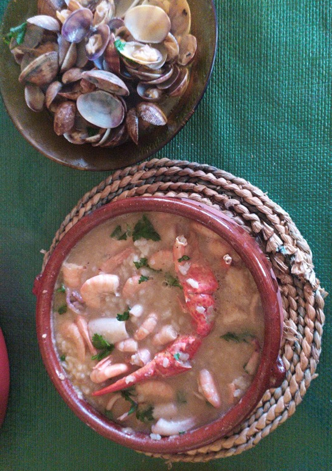 Una foto de Arroz de bogavante