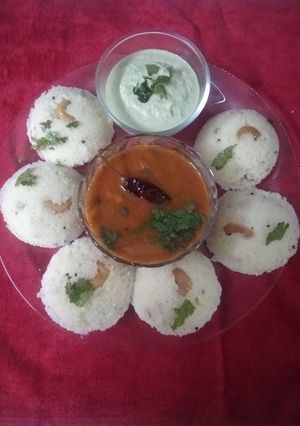 A picture of Instant Rava Idly & Quick Sambhar.