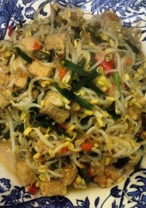 Foto resep Tumis tauge oncom mercon
