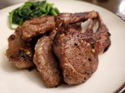 A picture of lamb chops marinade
