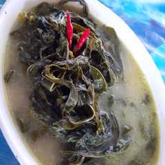 A picture of 27. Sayur daun singkong.