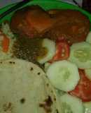 Tortitas con carne y papa