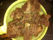 A picture of boiled meat