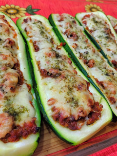 Una foto de Zapallos italianos rellenos con carne ❤️
