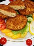 Deep Fried Chicken Patties Stuffed with Mozzarella and Cheddar