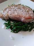 Filetto di tonno con salicornia e sale rosa dell' Himalaya