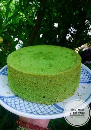 Hình của món Bánh Bông Lan HK (vị trà xanh).
