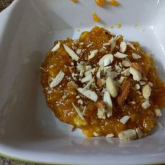 A picture of Boondi ke Laddo ka Halwa.