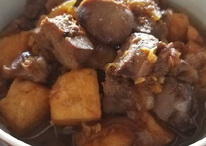 Semur Ati ampela tahu