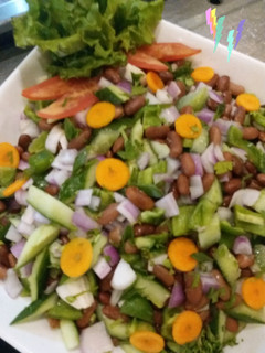 A picture of Meditareian salad.
