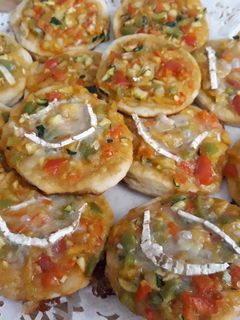 Una foto de Cocas de verdura con queso de cabra Tm5