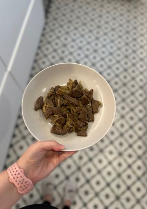 Una foto de Hígados Encebollados