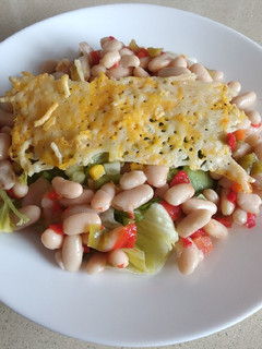 Una foto de Ensalada de judías con queso