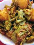 Gavar ki Sabzi in White Til Paste