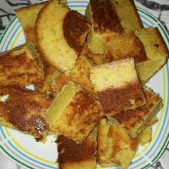 Una foto de Torta de maíz (polenta)