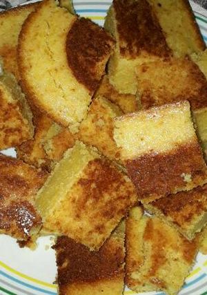 Una foto de Torta de maíz (polenta)
