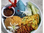 Gambar nasi liwet bunga telang