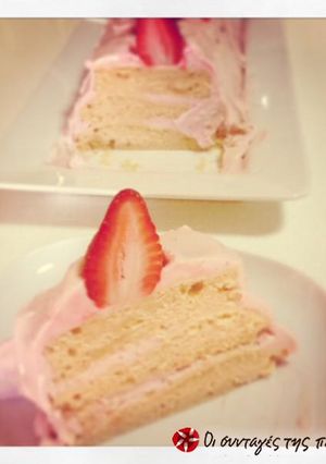 Φωτογραφία της συνταγής Τούρτα φράουλα (dairy free)