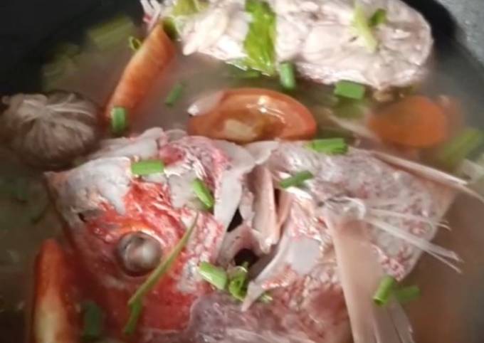 Resep Sup Ikan Merah Gerenti Sedap &amp; Senang yang Enak