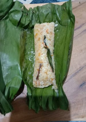 Foto resep Nasi Bakar Teri Pedas