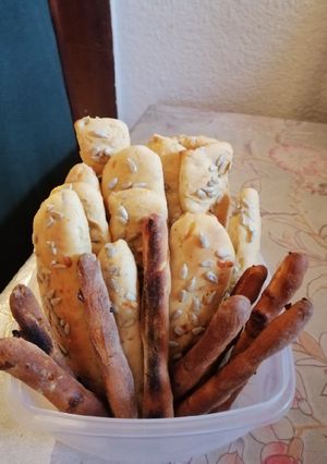 Una foto de Palitos de pan con pipas