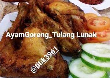 Mudah Cepat Memasak Ayam Goreng_Tulang Lunak Enak Bergizi