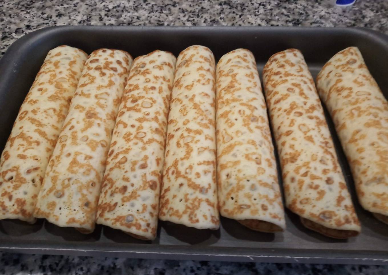 Crepes rellenos de berenjena (exprés)