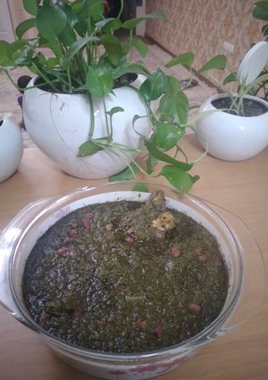 عکسی از دستور قرمه سبزی 😊😊