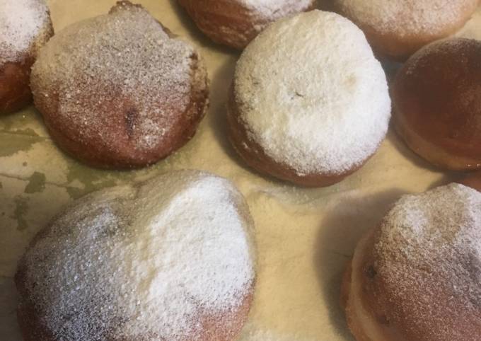 Beignets (pre 5m; machine 2h, fry 10min)