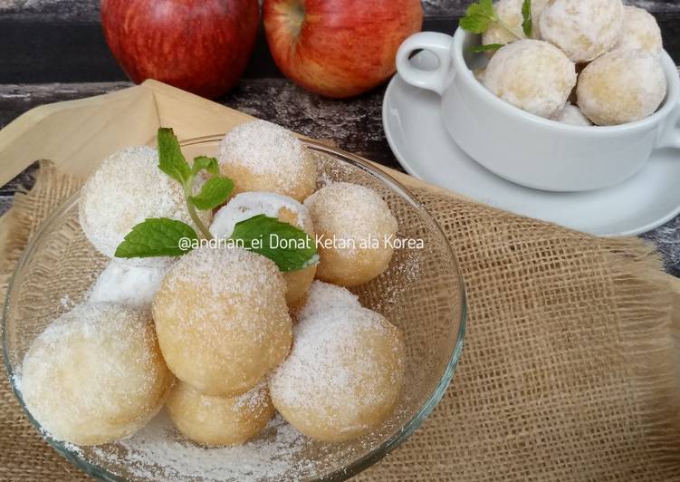 resep cara buat Donat Ketan ala Korea #rabubaru