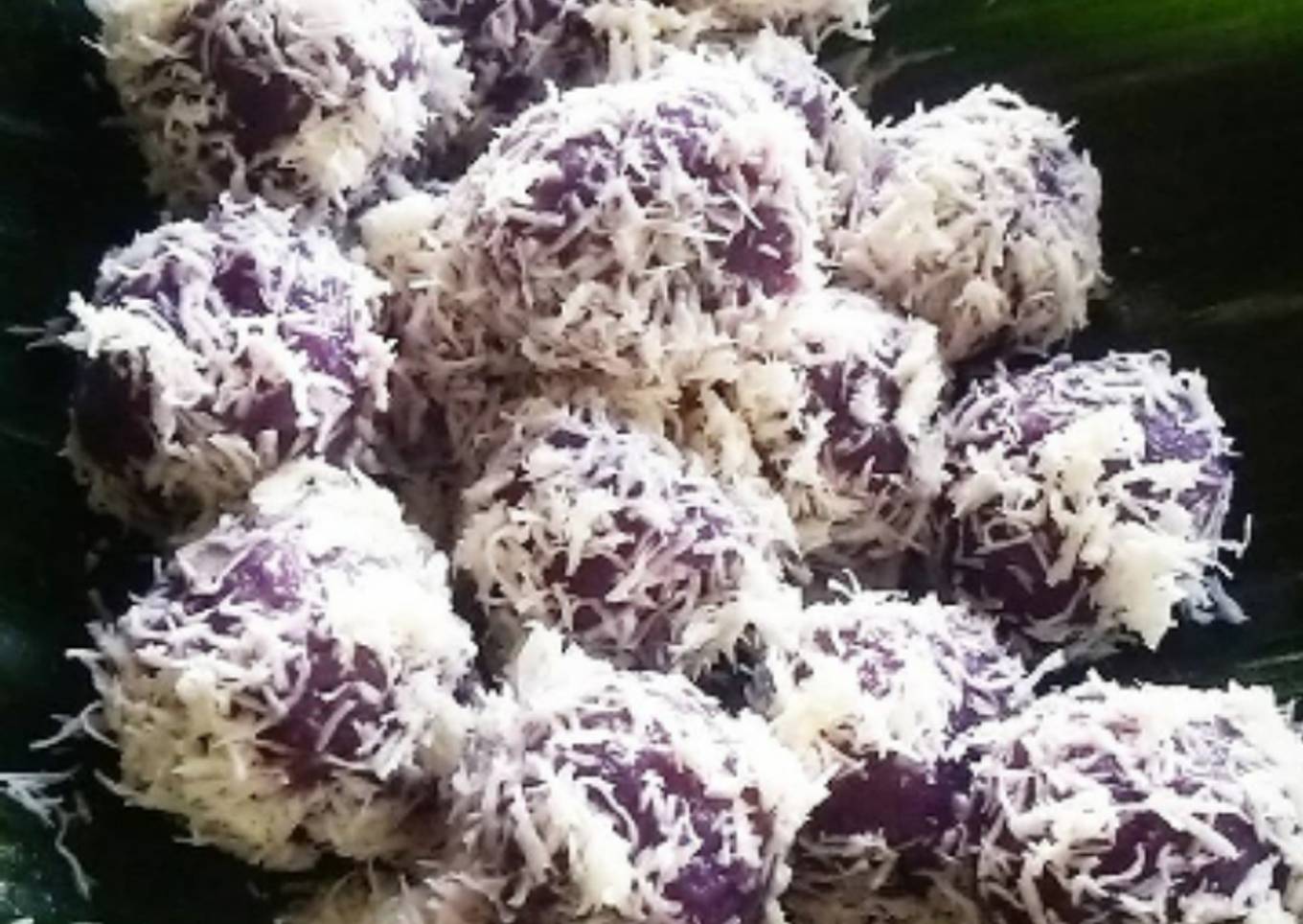 Klepon ubi ungu special anti gagal