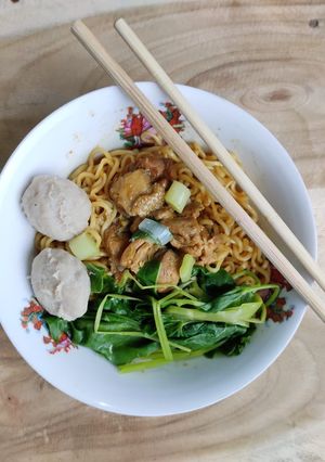 Foto resep Mie Ayam Kangkung