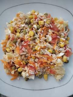 Una foto de Arroz primavera