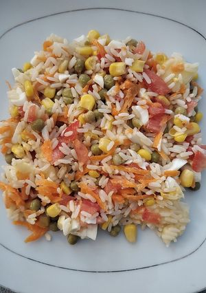 Una foto de Arroz primavera