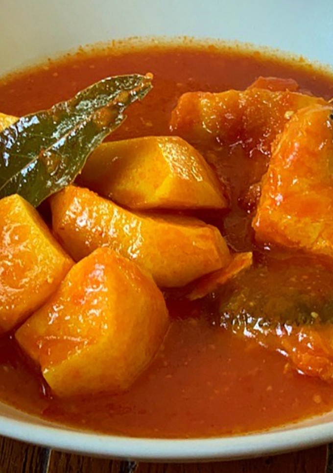 Una foto de Guiso de patatas con bacalao