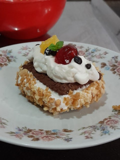 Una foto de Postre con queso crema