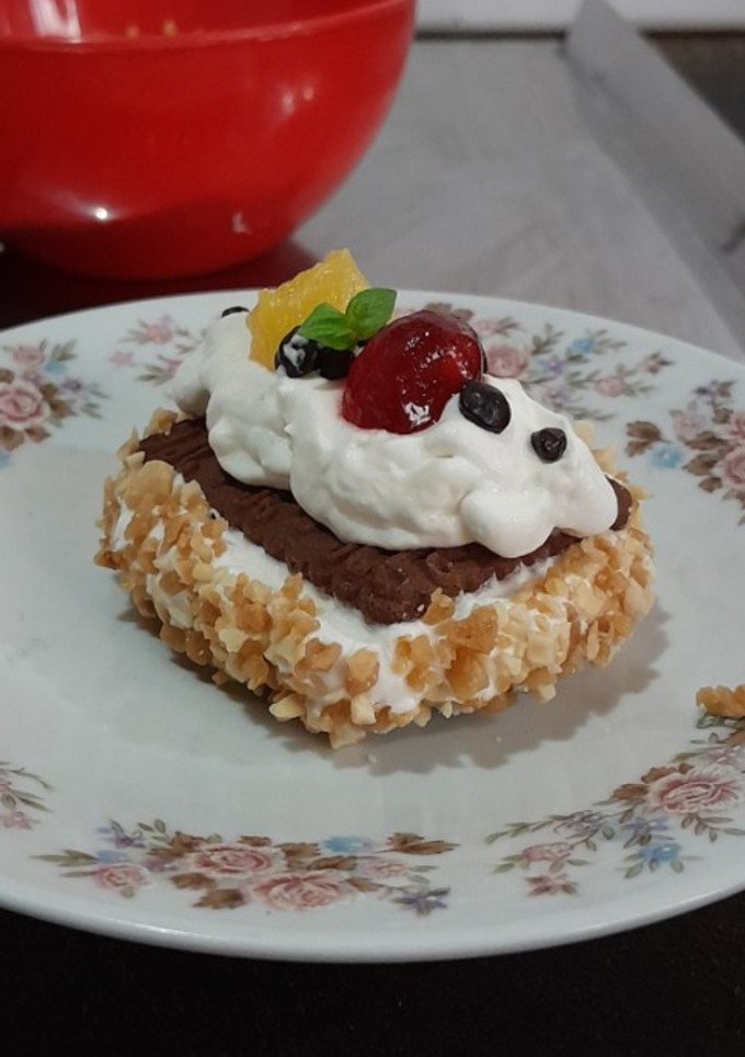 Una foto de Postre con queso crema