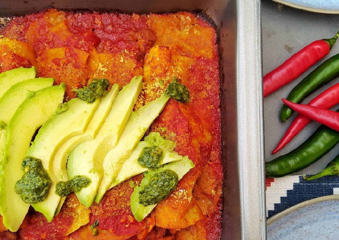 Enchilada vegana