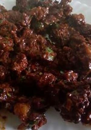 A picture of Wet fry beef.