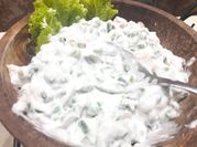 A picture of hung curd salad