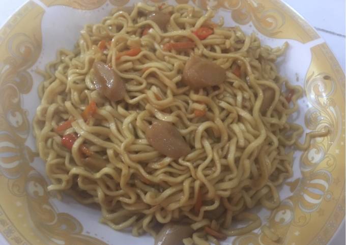 Resep Mie Goreng Basah Sosis yang Bikin Ngiler