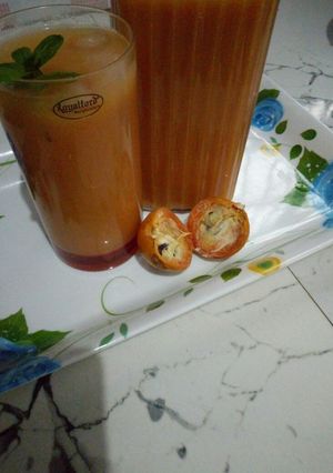 A picture of African cherry drink (agwaluma).